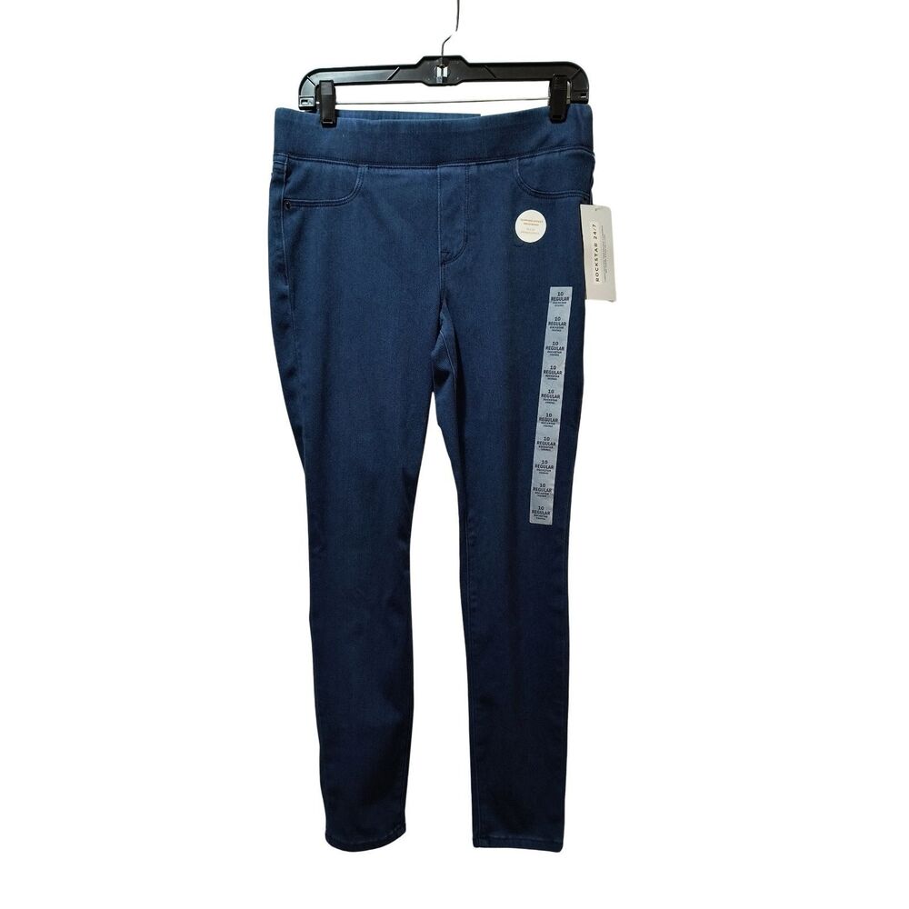 Old Navy Rockstar 24/7 Jeggings 10 Blue Dark Rinse Stretch Jeans NWT